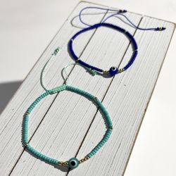 Evil Eye Bead Bracelets 