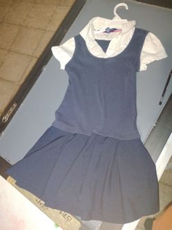 School uniform navy blue dress size 10
