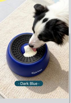 Rolling Ball Dog Lick Bowl, Slow Feeder Dog Bowls, Non-Slip Design, Interactive Dog Licking Toy & Dog Enrichment Toys, Dog Lick Ball Bowl for Wet Food