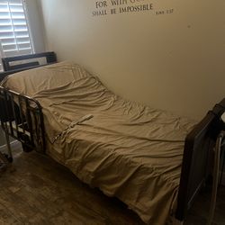 Span Adjustable Medical Bed And Mattress Twin