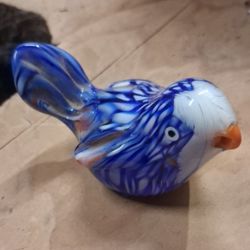 Murano Hand Blown Glass Bird