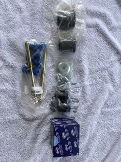 Delco/Mooge upper lower control arm bushings and sway bar kit