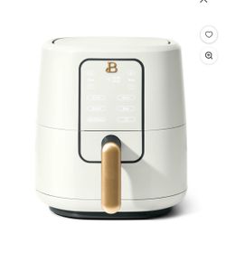 Freidora Beautiful de Aire de 3 Qt con Tecnologia TurboCrisp, Recubrimiento Antiadherente Cerámico EverGood, Glaseado Blanco by Drew Barrymore