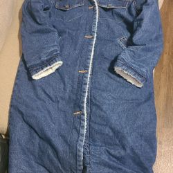 Jeans Woman's Long Jacket/coat