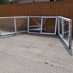 3 -Vinyl windows 72x42 Slider  Milgard