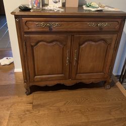 Dining Table And Matching Credenza (x2) Set
