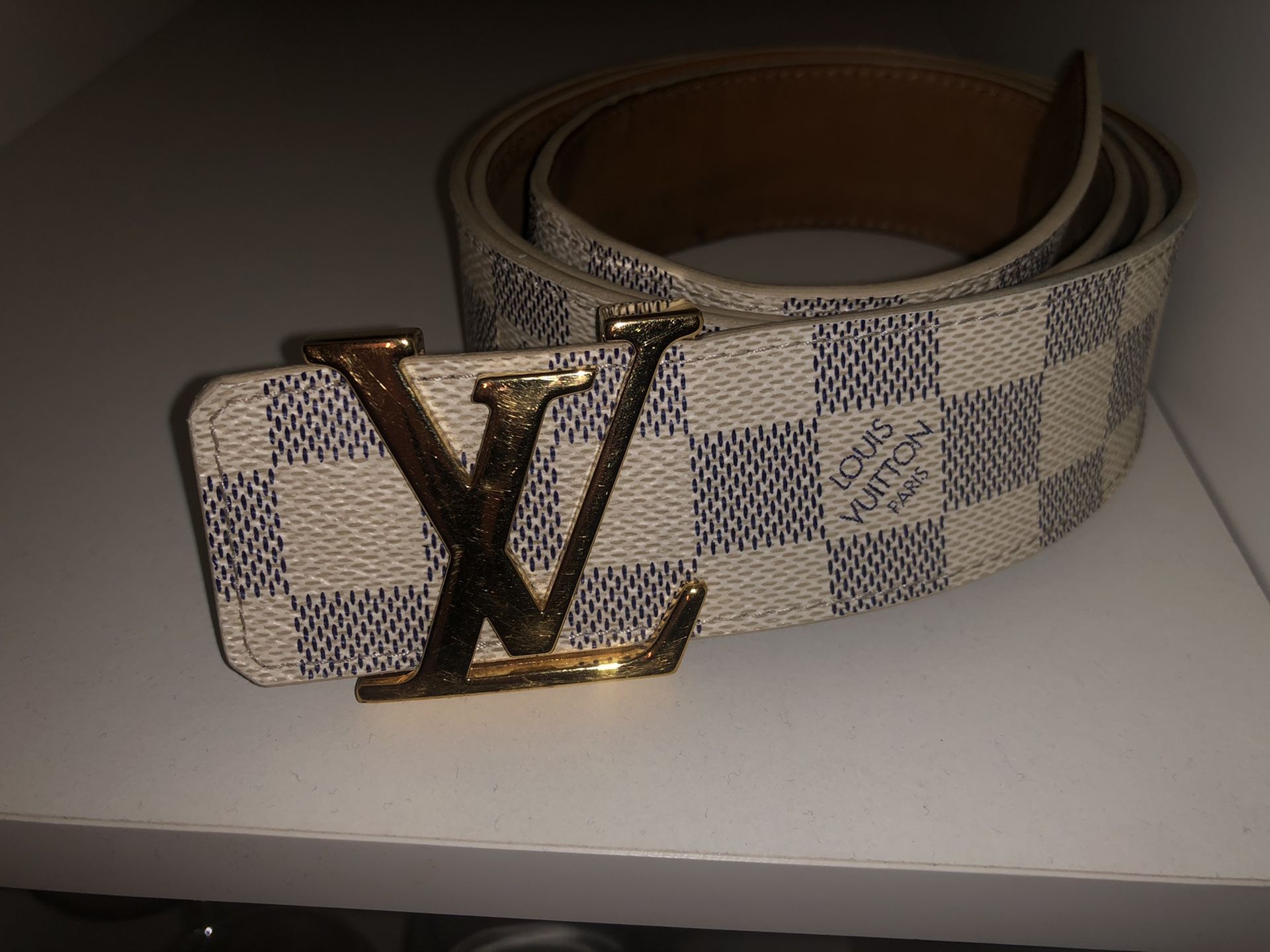 Versace, Gucci, Vuitton belts 100% authentic with store receipt