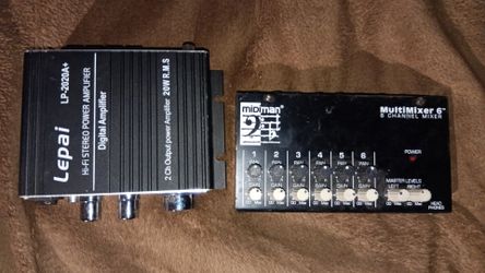 $20 amp and mixer