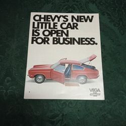 Vintage 1975 Chevy Vega Auto Brochure 