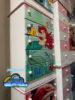Little mermaid five drawer dresser new chest cajonera Comoda mueble