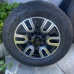 2022 Gmc HD At4 Rims And Tires 275/65 R20