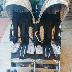 Double Stroller - Delta Children Charcoal Galaxy