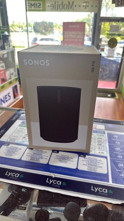 Sonos Era 100 Voice-Controlled Wireless Smart Speaker with Bluetooth, Trueplay Acoustic Tuning Technology, & Alexa Built-In (Black) Brand New 