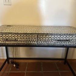 Mosaic Tiled Computer Desk