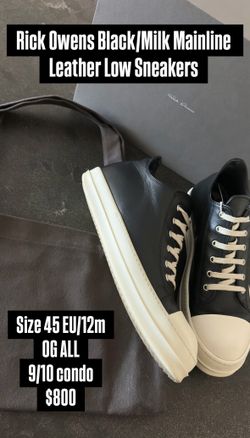 Rick Owens Mainline Leather Low