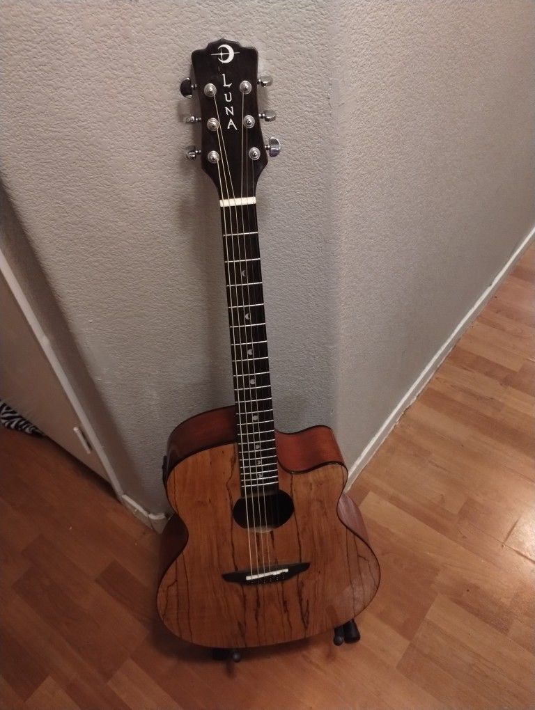 Luna Guitars Gypsy Splat Acoutsic/Electric