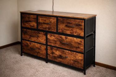 Adjustable Dresser & 2 Nightstand/End Table Set