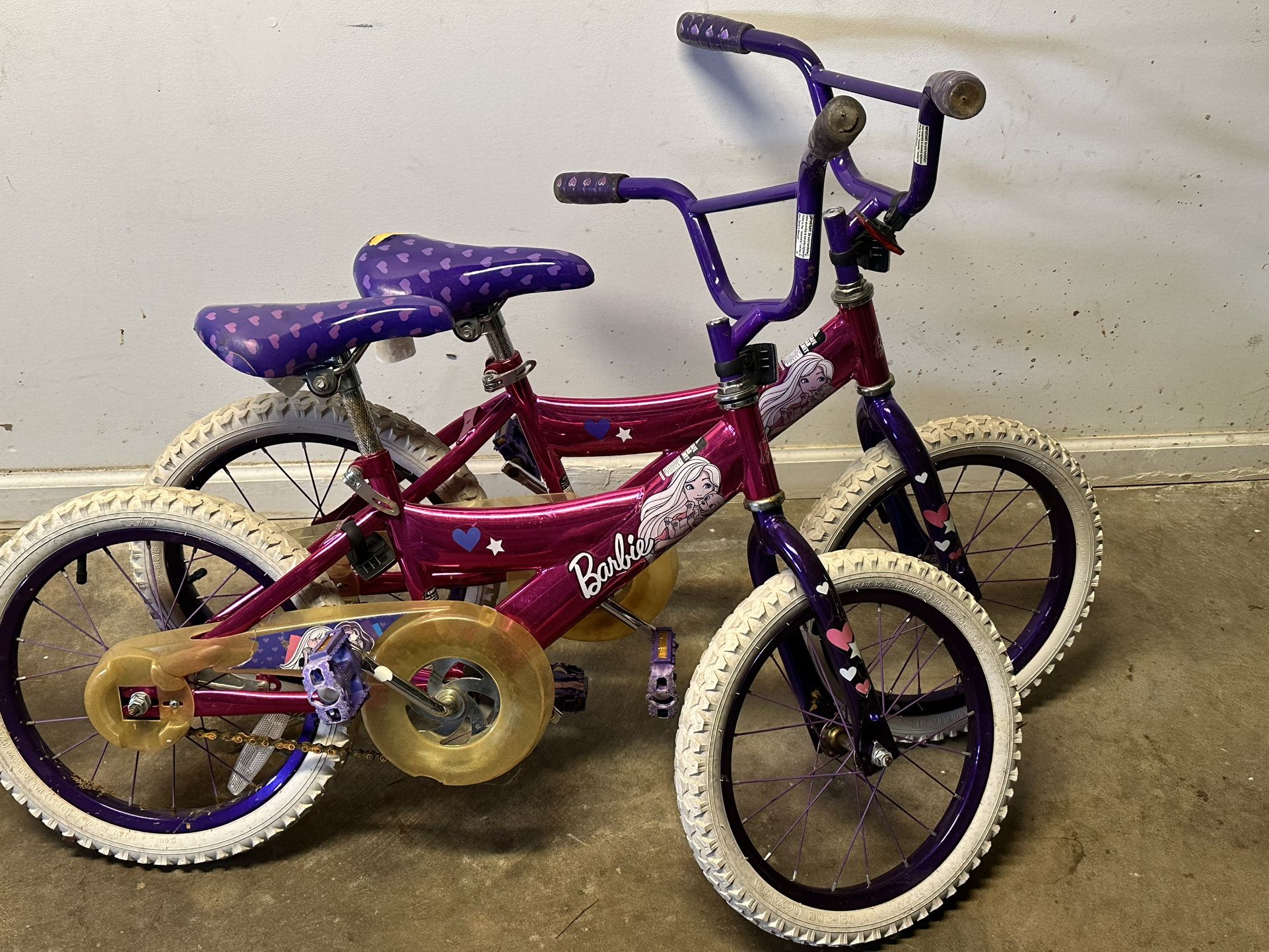 💖 2 Kids Bikes – $30 Each or Both for $50! 💖