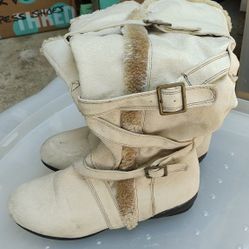 WOMENS LIGHT TAN BOOTS