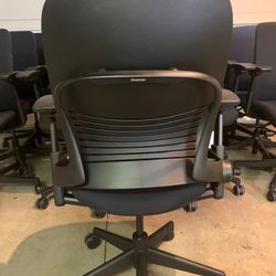 SaviorBack: Steelcase Leap V2 Black Fully Loaded Ergonomic Office Chair Irvine