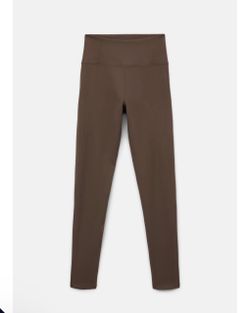 Girlfriend Collective Compressive Hi-Rise Leggings in Cafe 28” Size Small New with tags