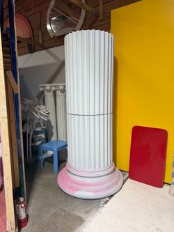 White and Pink Column Prop