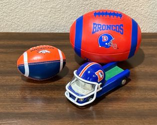 NFL Denver Broncos Set of 3 Collectibles