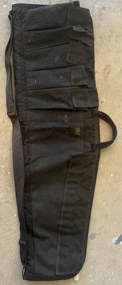Uncle Mike's Tactical Rifle Gun Case With 5 Clip Pockets- Black