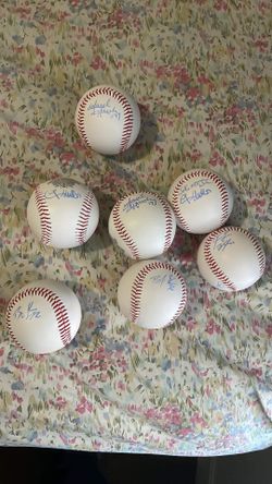 Astros Fan Fest Autograph Baseballs Abreu Hensley Mccullers