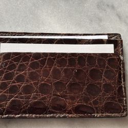 Genuine Alligator Card Holder