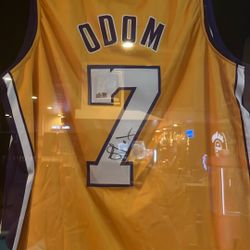 L.A. Lakers “Lamar Odom” Signed Jersey