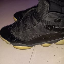 $75 Jordan 6 Rings Black Ice 10.5