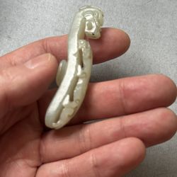 Antique Chinese Jade Dragon Hook