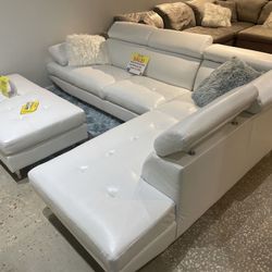 COMFY NEW IBIZA SECTIONAL SOFA AND OTTOMAN SET ON SALE ONLY $699. IN STOCK! SAME DAY DELIVERY 🚚 EASY FINANCING 