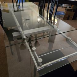 Modern Italian Glass Dining Set - Table + 6 Chairs -  Made In Italy  - Ready For Chandler Pickup