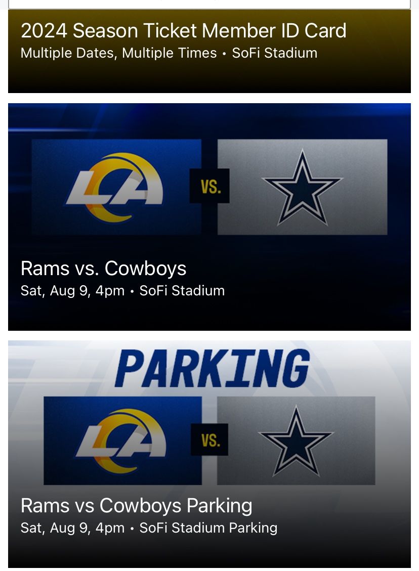 Rams Vs. Comboys 8/9
