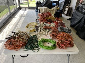 Large Pile Of Extension Cords , Power Strips, All Different Sizes $180 For Everything