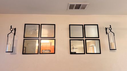 Mirrors and candle holders