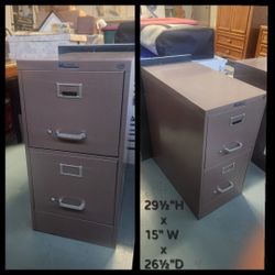 2 Drawer Filing Cabinet 