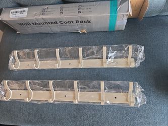 4 Wall Mounted Coat Racks 16"