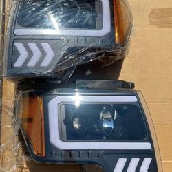 09-14 Ford F-150 LED Headlights Faros Lights Luces Calaveras Micas