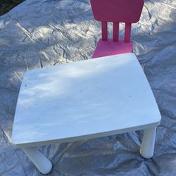Girls Table & Chair 