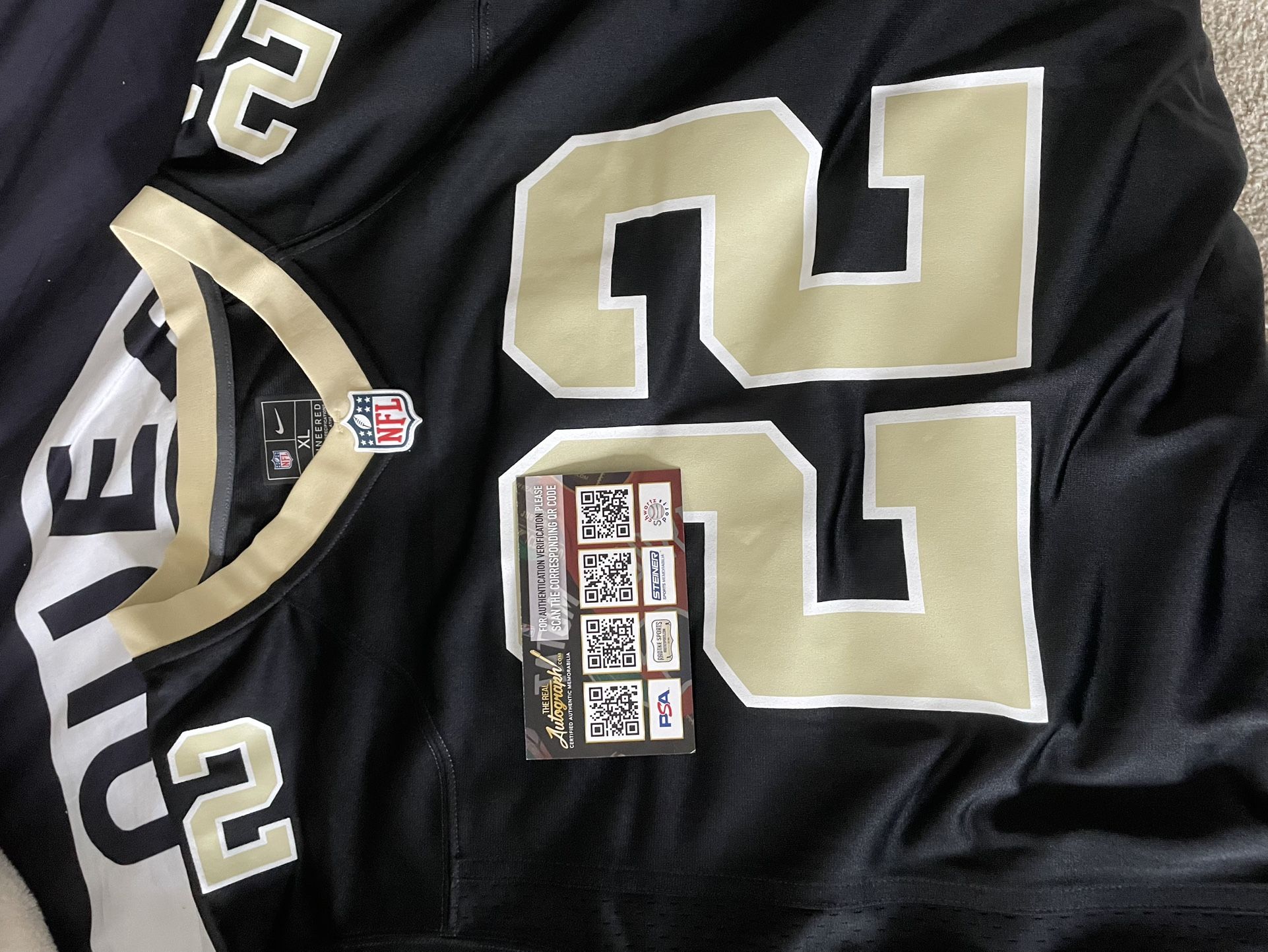 Shaheed Authentic Nike Autographed Jersey