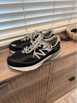 New Balance 990v6 Made in USA Black Men's Size 8.5 4E Extra Wide (M990BK6) - Like New