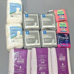 Women's Daily Pads.  Total 12 Packages For $20.