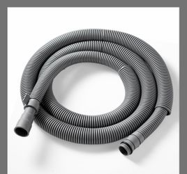 Gray Corrugated Drain Hose with Fittings