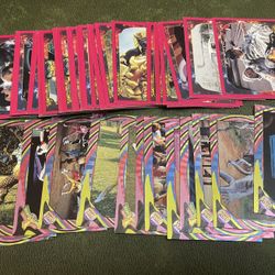 Lot of 62 1994 power rangers card w/ 14 foils