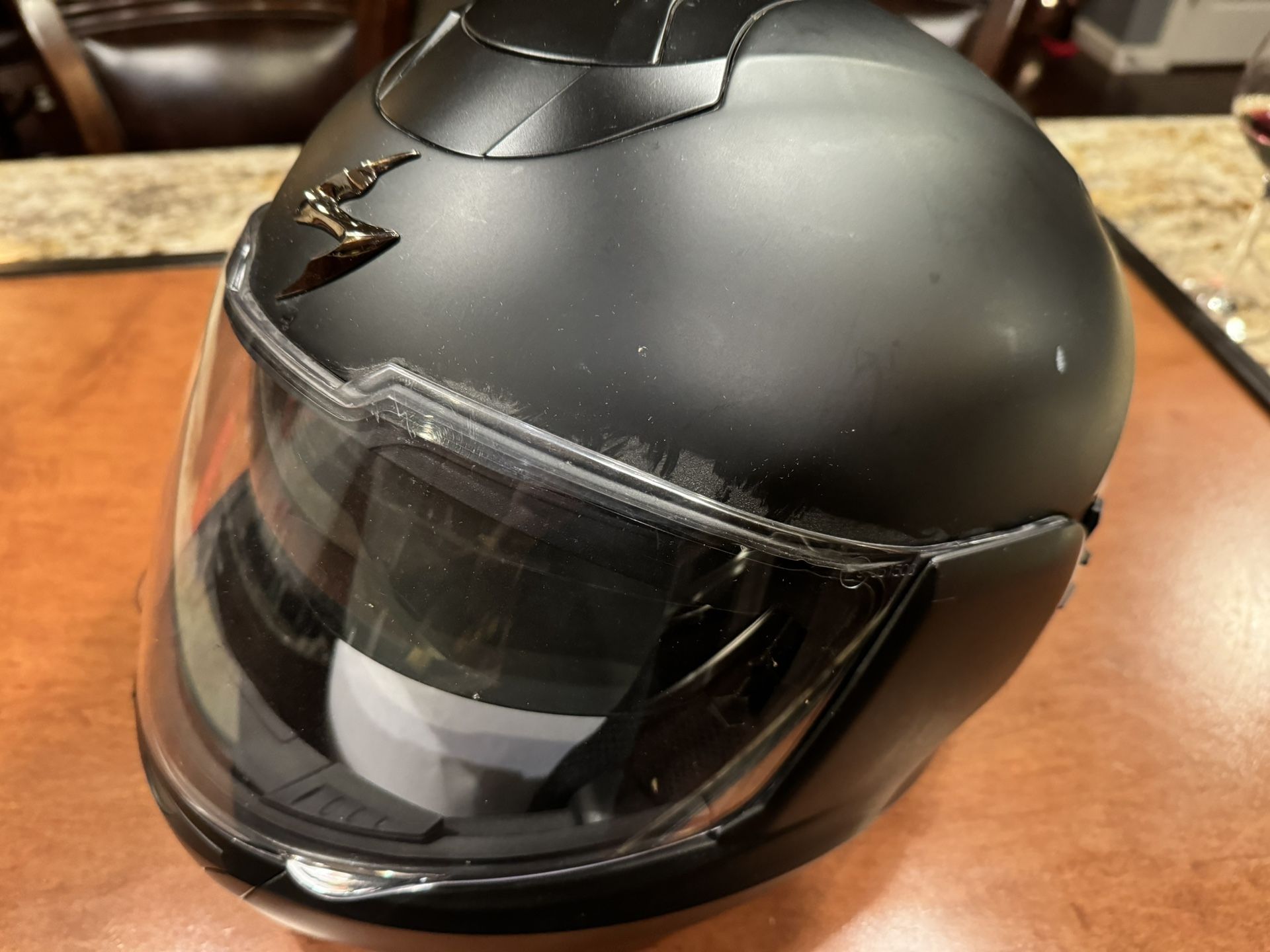Scorpion EXO Full face helmet XL & Leather Jacket 