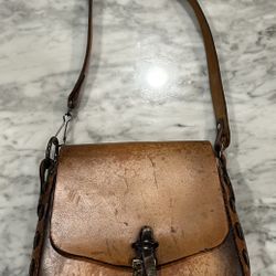 Tony Lama Leather Purse Western Cowgirl Boho Hippie