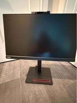 Lenovo ThinkVision T22v-20 22” FHD IPS Monitor w/ Webcam, Speakers & Mic